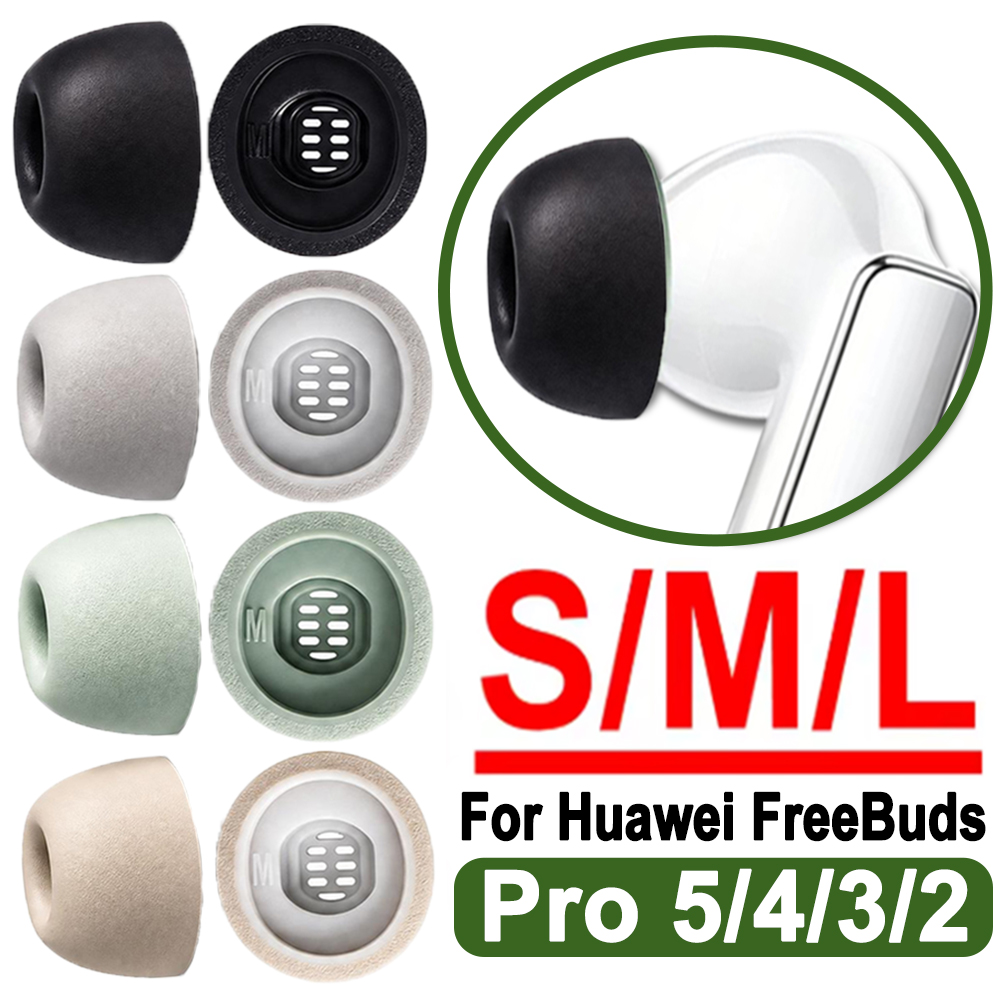 Earphone Foam Tip - シリコンメモリーフォームクッション交換用インイヤーチップ Huawei FreeBuds Pro5/4/3/2 カバー SML