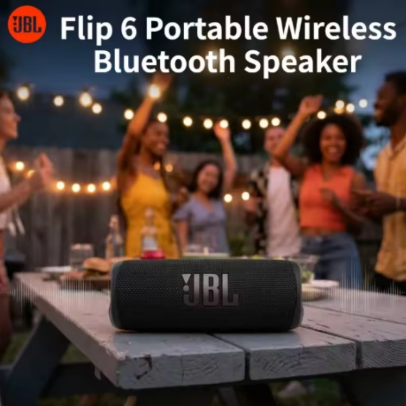 Jbl Speaker Flip 6 - JBL Flip 6 ポータブルワイヤレスBluetoothスピーカー - IP67防水、重低音サブウーファー搭載、アウトドアパーティー向けステレオサウンド音楽再生