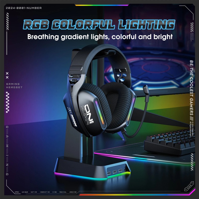 ONIKUMA GT808 ワイヤレスゲーミングヘッドセット - Gaming Headset Rgb のレビューと価格