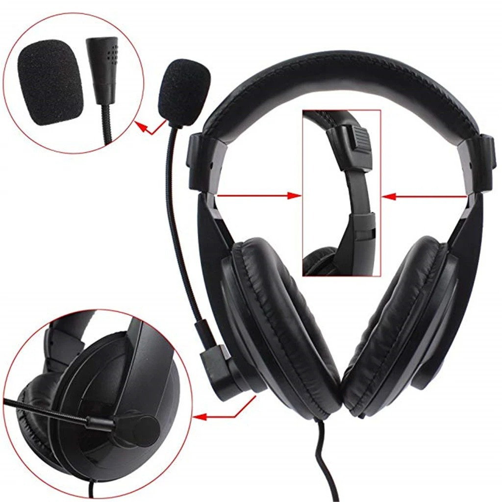 ノイズキャンセルオーバーヘッドフォン、マイク付き、プロのゲー - Wired Earphone Mic のレビューと価格